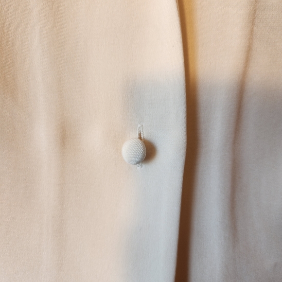 Classiques Entier petites womans 100% Silk Blouse cream button up sz 6 EUC - Picture 8 of 10